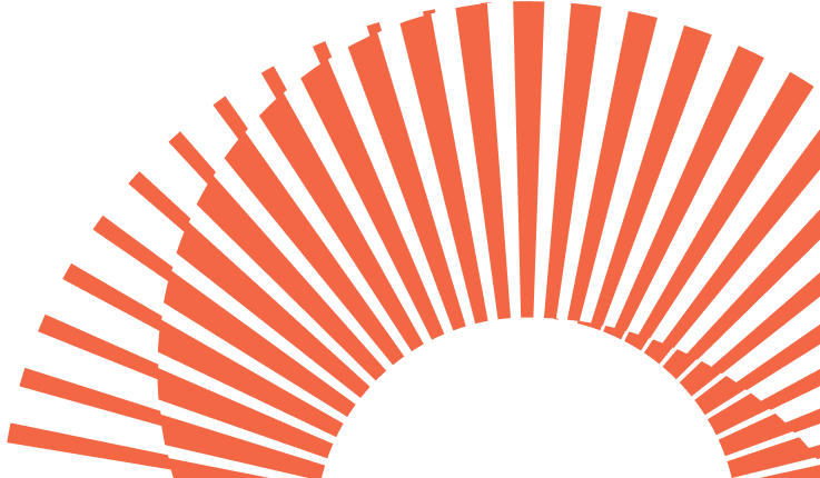 Sun King Radial Orange Pattern